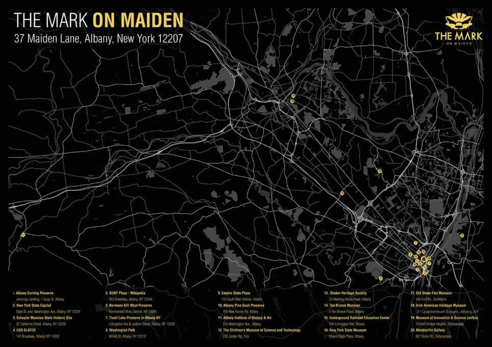 Downtown Albany 1 Bed + Workstation @ Maiden Lane Leilighet Eksteriør bilde