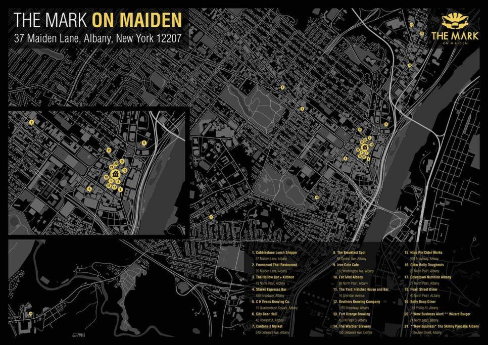 Downtown Albany 1 Bed + Workstation @ Maiden Lane Leilighet Eksteriør bilde